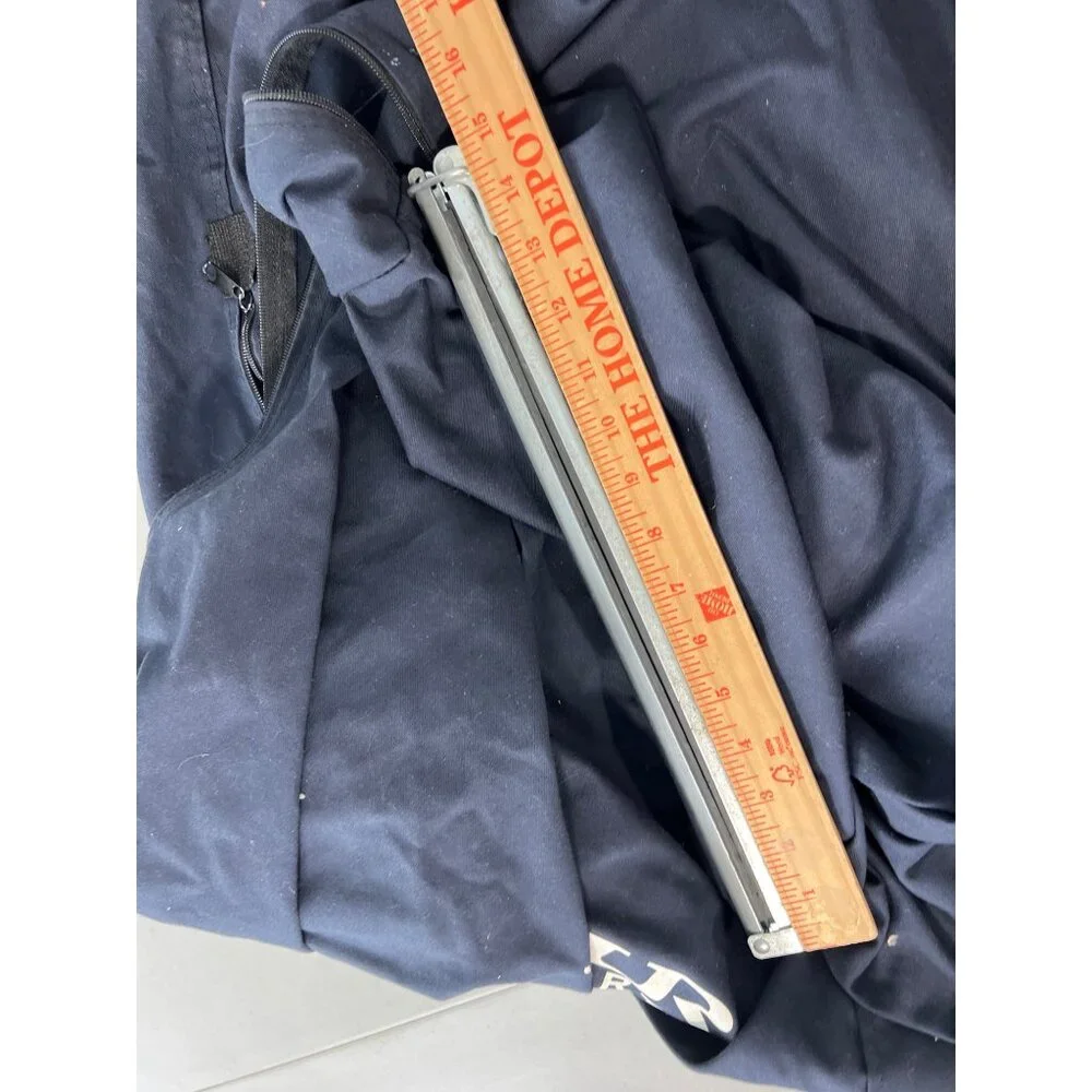Ouray Sportswear Garment Bag Zip Up Drawcord Navy Blue Travel Clothing Storage